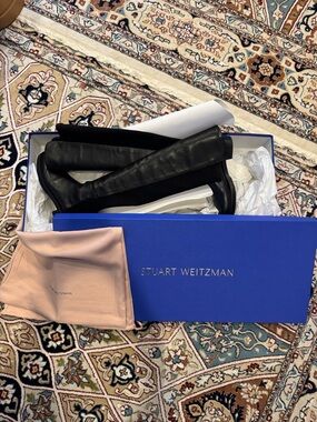 Stuart Weitzman Black 5050-Inspired Over-the-Knee Boot